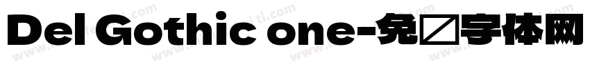 Del Gothic one字体转换